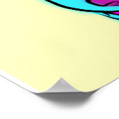 抽象芸術ブルテリア ポスター (角)