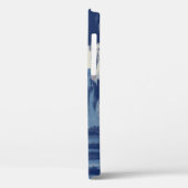 抽象芸術ブルーとアイボリー Case-Mate iPhoneケース (裏面 / 左)