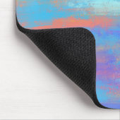 抽象芸術ブルーとオレンジ マウスパッド (コーナー)