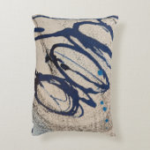 抽象芸術ブルーとグレー000 アクセントクッション (裏面(縦))