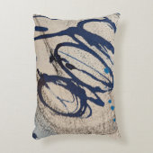 抽象芸術ブルーとグレー000 アクセントクッション (正面(垂直))