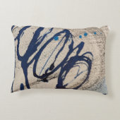 抽象芸術ブルーとグレー000 アクセントクッション (裏面)