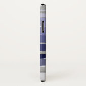 抽象芸術ブルーとシルバーパーソナライズされた Case-Mate iPhoneケース (裏面/右)