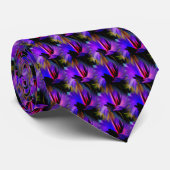 抽象芸術ブルーとパープルデザイン ネクタイ (ロール)