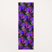 抽象芸術ブルーとパープルデザイン ヨガマット (正面)