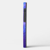 抽象芸術ブルーとピンクのフラクタ渦巻形のル Case-Mate iPhoneケース (裏面 / 左)