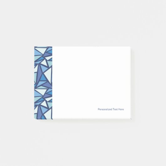 抽象芸術ブルーアイスクリスタル ポストイット (正面)