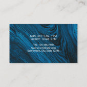 抽象芸術ブルーアガテコーヒーカップコーヒーロイヤリティ ロイヤリティカード (裏面)