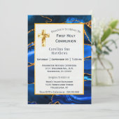 抽象芸術ブルーアゲート水彩画会 招待状 (スタンド正面)