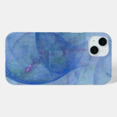 抽象芸術ブルーアート Case-Mate iPhoneケース (裏面 (横))