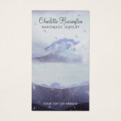 抽象芸術ブルーイヤリングジュエリー表示カード (正面)