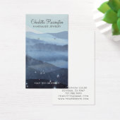 抽象芸術ブルーイヤリングジュエリー表示カード (デスク)