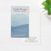 抽象芸術ブルーイヤリングジュエリー表示カード (デスク)