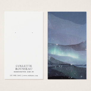 抽象芸術ブルーイヤリングジュエリー表示