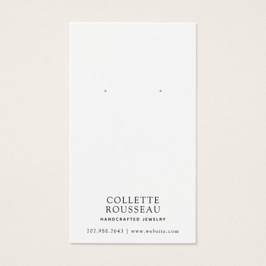 抽象芸術ブルーイヤリングジュエリー表示 (正面)