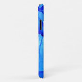 抽象芸術ブルーインジゴユニークアートスワーズ Case-Mate iPhoneケース (裏面/右)