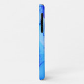 抽象芸術ブルーインジゴユニークアートスワーズ Case-Mate iPhoneケース (裏面/左)
