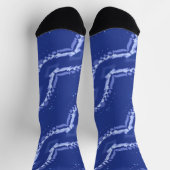 抽象芸術ブルーウェーブ ソックス (上部)