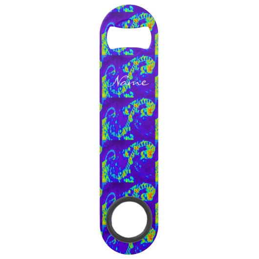 抽象芸術ブルーウェーブThunder_Cove スピード栓抜き (正面)