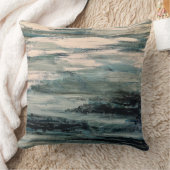 抽象芸術ブルーウォーターのテクスチャ海 クッション (ブランケット)