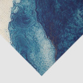 抽象芸術ブルーウォーターの色クリームデコページ 薄葉紙 (詳細)