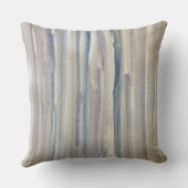 抽象芸術ブルーウォーターストライプビーチ装飾用クッション クッション (裏面)