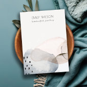 抽象芸術ブルーウォーター色の空白のジュエリー表示 名刺