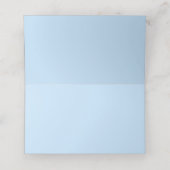 抽象芸術ブルーウォーター色座席表、ベビーシャワー プレイスカード (内部開封)