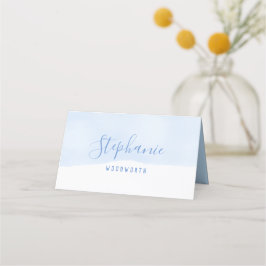 抽象芸術ブルーウォーター色座席表、ベビーシャワー プレイスカード