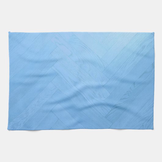 抽象芸術ブルーウッドフロアボード | キッチンタオル (横)