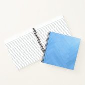 抽象芸術ブルーウッドフロアボード | ノートブック (内部)