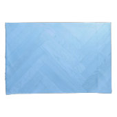 抽象芸術ブルーウッドフロアボード | 枕カバー (正面右)