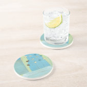 抽象芸術ブルーエッグパレード コースター (側面)