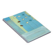 抽象芸術ブルーエッグパレード ノートブック (右側)