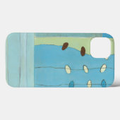 抽象芸術ブルーエッグパレード Case-Mate iPhoneケース (裏面 (横))