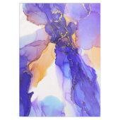 抽象芸術ブルーオレンジテーブルクロス テーブルクロス (正面)