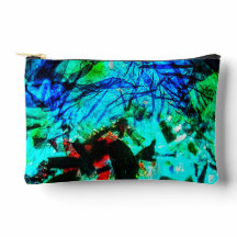 抽象芸術ブルーカットソーバッグ、美しいブルーバッグ