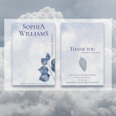 抽象芸術ブルークラウドイヤリングジュエリー表示カード