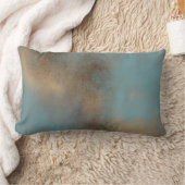 抽象芸術ブルークリームア色彩の鮮やかート ランバークッション (ブランケット)