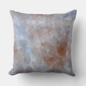 抽象芸術ブルーグランジブラウン クッション (正面)