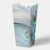 抽象芸術ブルーグリーンバタフライファンタジーフラクタルアート フェイバーボックス (裏面)