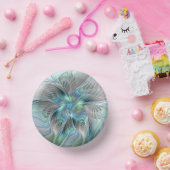 抽象芸術ブルーグリーンバタフライファンタジーフラクタルアート ペーパーボウル (パーティー)