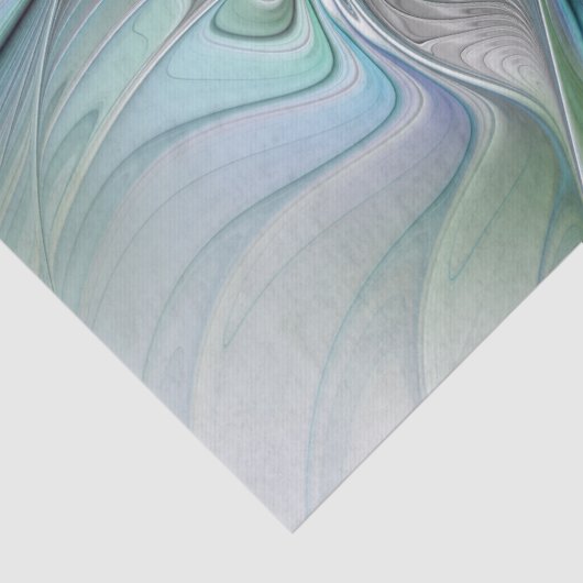 抽象芸術ブルーグリーンバタフライファンタジーフラクタルアート 薄葉紙 (詳細)