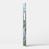 抽象芸術ブルーグリーンバタフライファンタジーフラクタルアート Case-Mate iPhoneケース (裏面 / 右)