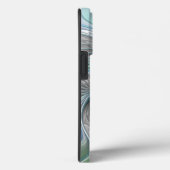 抽象芸術ブルーグリーンバタフライファンタジーフラクタルアート Case-Mate iPhoneケース (裏面 / 右)