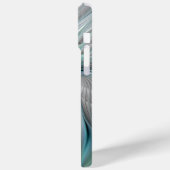 抽象芸術ブルーグリーンバタフライファンタジーフラクタルアート Case-Mate iPhoneケース (裏面 / 左)