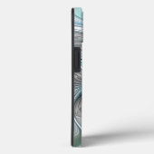 抽象芸術ブルーグリーンバタフライファンタジーフラクタルアート Case-Mate iPhoneケース (裏面 / 右)