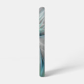 抽象芸術ブルーグリーンバタフライファンタジーフラクタルアート SAMSUNG GALAXYケース (左側面)