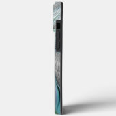 抽象芸術ブルーグリーンバタフライフラクタルアートモノグラム Case-Mate iPhoneケース (裏面 / 左)