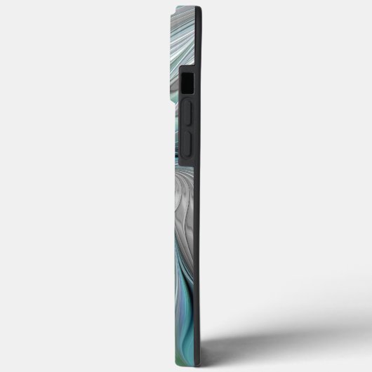 抽象芸術ブルーグリーンバタフライフラクタルアートモノグラム Case-Mate iPhoneケース (裏面 / 左)